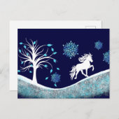 Tölter im Schnee Briefkaart (Voorkant / Achterkant)