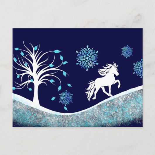 Tölter im Schnee Briefkaart (Voorkant)