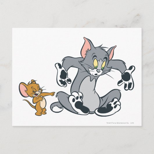 Tom and Jerry Black Paw Cat Briefkaart (Voorkant)