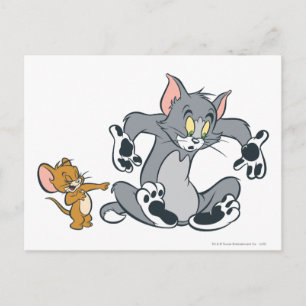 Tom and Jerry Black Paw Cat Briefkaart