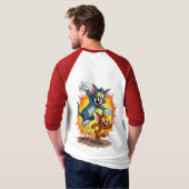 Tom and Jerry Classic Cartoon Chase T-Shirt (Achterkant volledig)