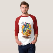 Tom and Jerry Classic Cartoon Chase T-Shirt (Voorkant volledig)