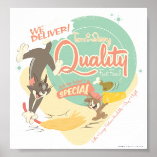 Tom and Jerry Fast Food Poster