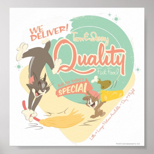 Tom and Jerry Fast Food Poster (Voorkant)