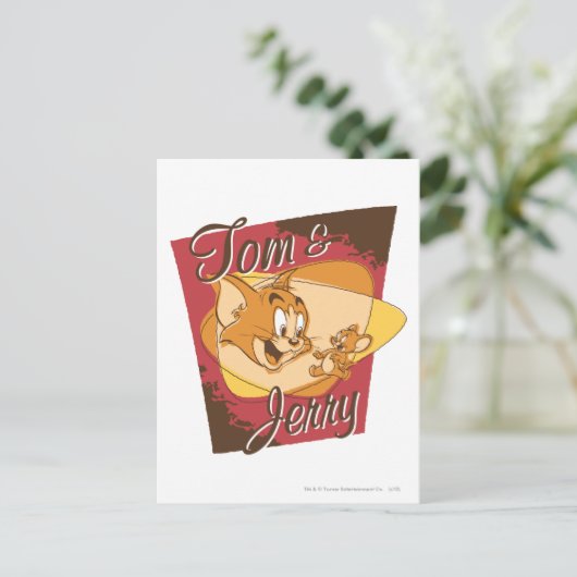Tom and Jerry Logo 2 Briefkaart (Staand voorkant)