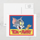 Tom and Jerry Logo Shaded Briefkaart (Voorkant / Achterkant)