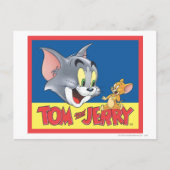 Tom and Jerry Logo Shaded Briefkaart (Voorkant)