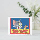 Tom and Jerry Logo Shaded Briefkaart (Staand voorkant)