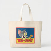 Tom and Jerry Logo Shaded Grote Tote Bag (Voorkant)