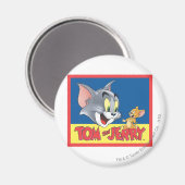 Tom and Jerry Logo Shaded Magneet (Voorkant / Achterkant)