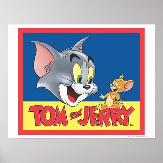 Tom and Jerry Logo Shaded Poster (Voorkant)