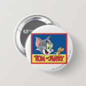 Tom and Jerry Logo Shaded Ronde Button 5,7 Cm (Voorkant /achterkant)