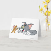 Tom and Jerry Make Faces Kaart (Gele Bloem)