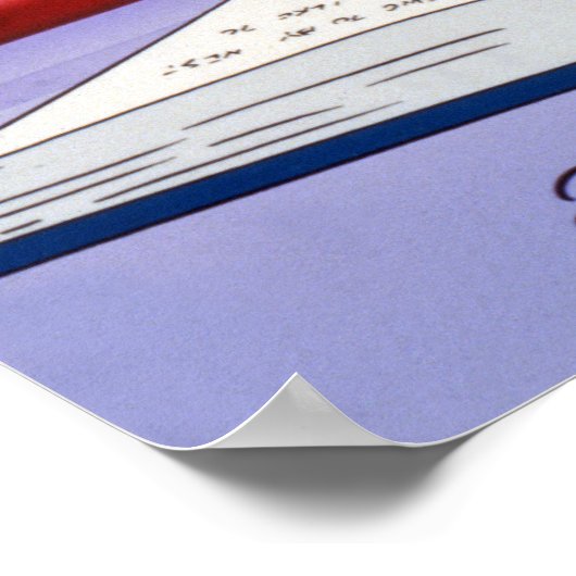 Tom And Jerry Reading Book Autographed Poster (Hoek)