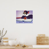 Tom And Jerry Reading Book Autographed Poster (Keuken)
