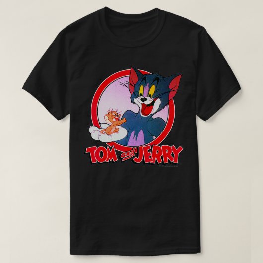 Tom And Jerry Retro Style Portrait T-shirt (Design voorkant)