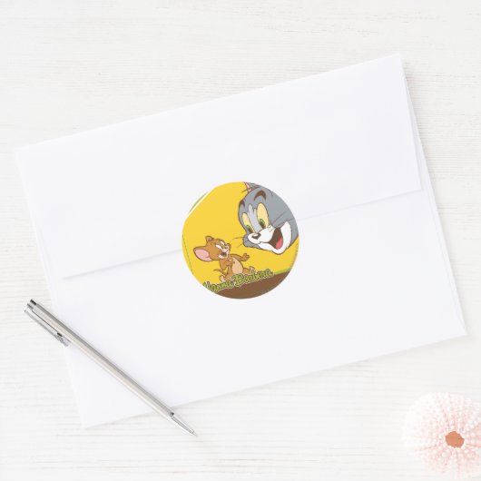 Tom And Jerry Ronde Sticker (Envelop)