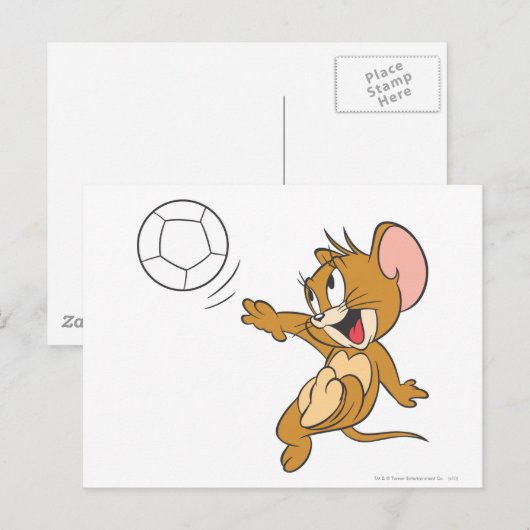 Tom and Jerry Soccer (voetballer) 1 Briefkaart (Voorkant / Achterkant)