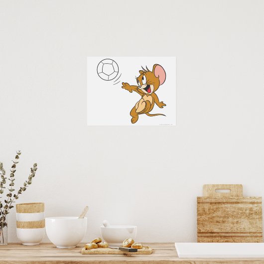 Tom and Jerry Soccer (voetballer) 1 Poster (Keuken)