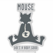 Tom Ate Jerry Silhouette Sticker (Voorkant)