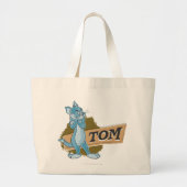 Tom Attitude Logo Grote Tote Bag (Voorkant)