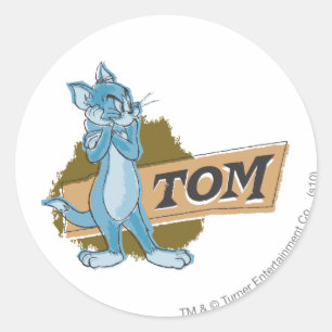 Tom Attitude Logo Ronde Sticker