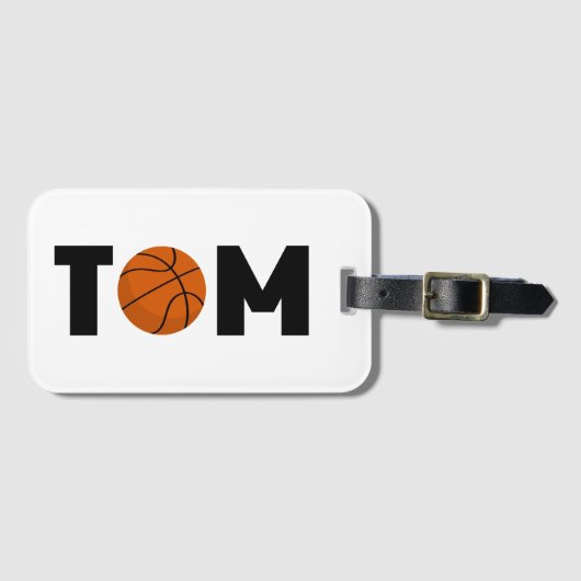 Tom Basketball Bagagelabel (Voorkant (horizontaal))