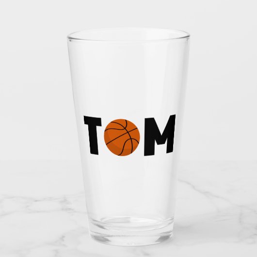 Tom Basketball Glas (Voorkant)