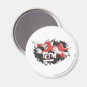 Tom Black en Red Logo Magneet (Voorkant / Achterkant)