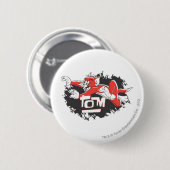 Tom Black en Red Logo Ronde Button 5,7 Cm (Voorkant /achterkant)