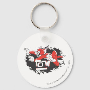 Tom Black en Red Logo Sleutelhanger
