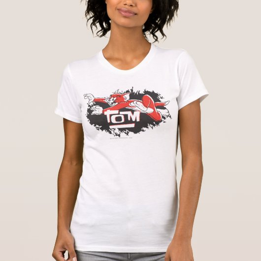 Tom Black en Red Logo T-shirt (Voorkant)