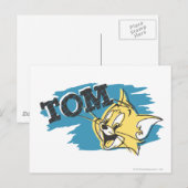 Tom Blue en Yellow Logo Briefkaart (Voorkant / Achterkant)
