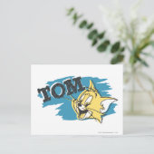 Tom Blue en Yellow Logo Briefkaart (Staand voorkant)