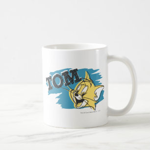 Tom Blue en Yellow Logo Koffiemok