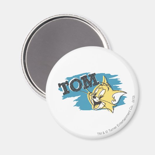 Tom Blue en Yellow Logo Magneet (Voorkant / Achterkant)