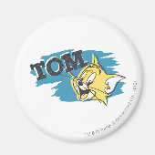 Tom Blue en Yellow Logo Magneet (Voorkant)