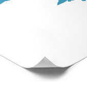 Tom Blue en Yellow Logo Poster (Hoek)