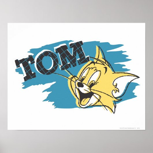 Tom Blue en Yellow Logo Poster (Voorkant)