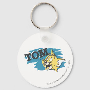 Tom Blue en Yellow Logo Sleutelhanger