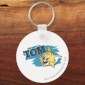 Tom Blue en Yellow Logo Sleutelhanger (Voorkant)