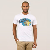 Tom Blue en Yellow Logo T-shirt (Voorkant volledig)