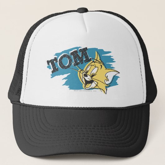 Tom Blue en Yellow Logo Trucker Pet (Voorkant)