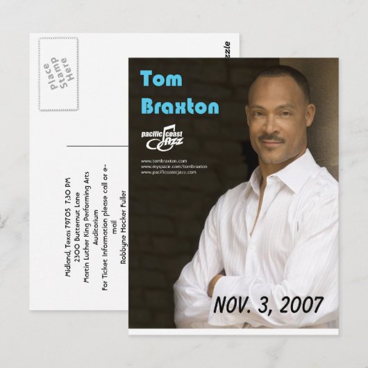 Tom Braxton Briefkaart (Voorkant / Achterkant)