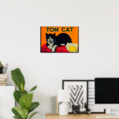 Tom Cat Lemon LabelOrosi, CA Poster (Thuiskantoor)
