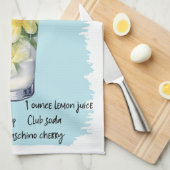 Tom Collins Cocktailrecept Theedoek (Quarter Fold)