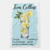 Tom Collins Cocktailrecept Theedoek (Verticaal)