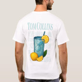 Tom Collins T-Shirt – Classic Gin Cocktail (Achterkant)