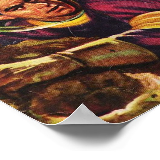 Tom Corbett Space Cadet: Het exploiteren van raket Poster (Hoek)