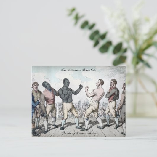 Tom Cribb vs. Thomas Molineaux Briefkaart (Staand voorkant)